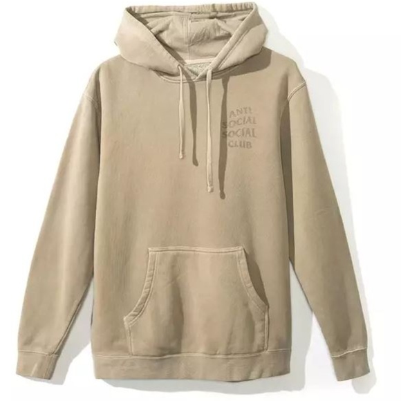 Anti Social Social Club Other - Anti Social Social Club Ghosted Sand Tonal Hoodie